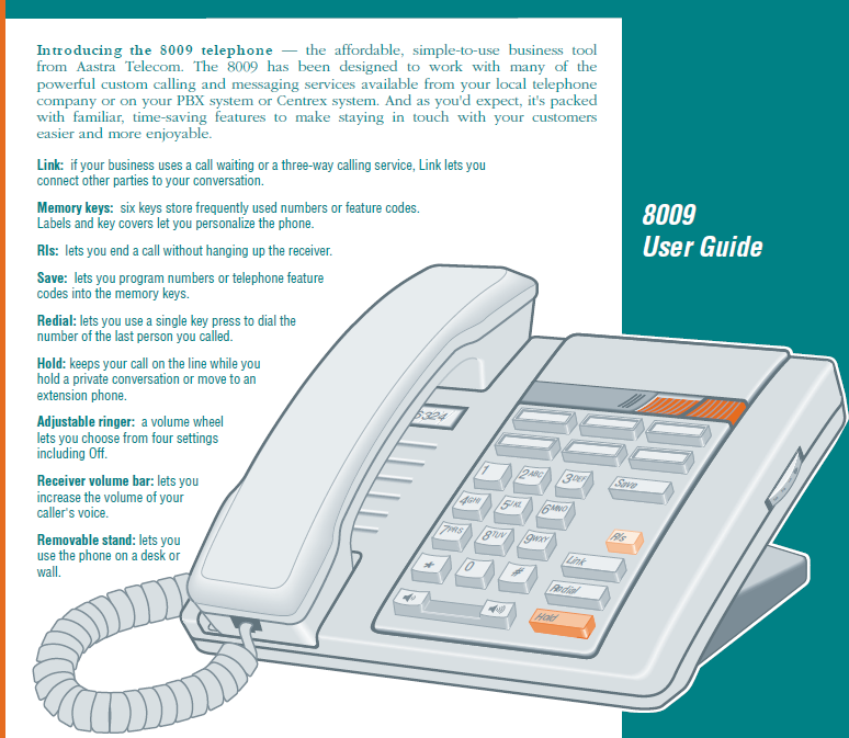 Aastra M8009 User Guide