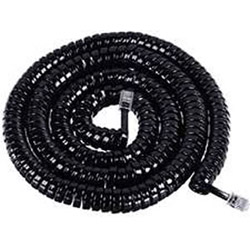 25 Ft Coiled Handset Cord Package of 3 25 Ft Coiled Handset Cord Package of 3